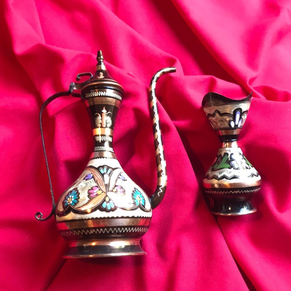 Hand Painted Copper Decor